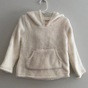 Carter's Plush Cream Hooded Pullover Sweatshirt
